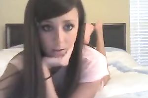 This cute legal age teenager babe looks like a porn star already