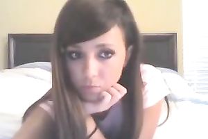 This cute legal age teenager babe looks like a porn star already