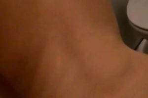 Diddling my curvy Russian babe's constricted cunt with large vibrator