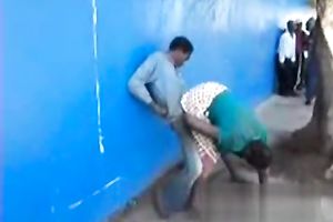 Black woman roughy fucked in public against her will