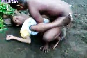 Petite wife gets raped by a brutal black dude on the ground