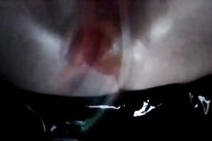 Hussy dilettante wife copulates her rectal hole and finger bonks her vagina