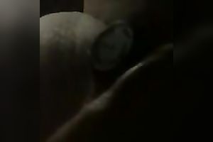 Big breasted wifey can't live without playing with her sex toy in front of me