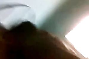 Dark skin South Indian honey eagerly puts dong in her face hole