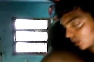 Dark skin South Indian honey eagerly puts dong in her face hole