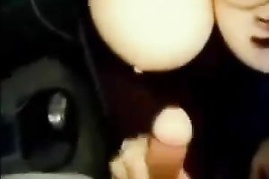 I pickuped this incredible bosomy hottie and got a precious cook jerking