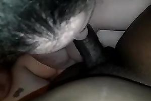 Dirty unattractive and perverted dark brown works on my buddy's stiff large dark schlong