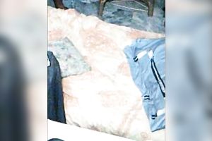 She went to the shower room after a tiny dilettante three-some