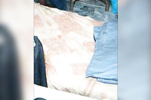 She went to the shower room after a tiny dilettante three-some