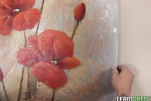 Cock hungry lustful blond playgirl sucks big and plump schlong of her friend