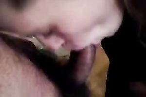 Chubby office floozy blows my shaggy pecker during lunch break