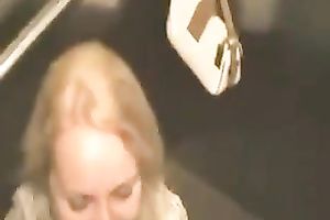 Blonde doxy gives my buddy precious great BJ for facial jizz flow