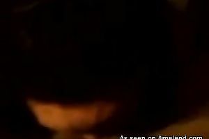 She is smiling during the time that engulfing my cock on the POV movie scene