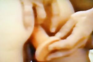 Stretching the muff of my white milf Married slut with a sex toy