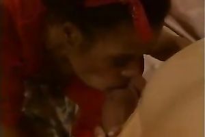 Got her chocolate smack pussy banged after a oral-service