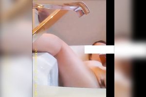 Caught Wet And Wild • Spying On Her Slippery, Soapy Masturbation And Orgasmic Climax In The Tub.