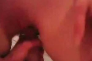 My miniature white honey in pink corset tops my large cock like a cowgirl