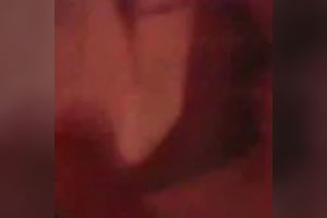 My miniature white honey in pink corset tops my large cock like a cowgirl