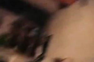 My miniature white honey in pink corset tops my large cock like a cowgirl