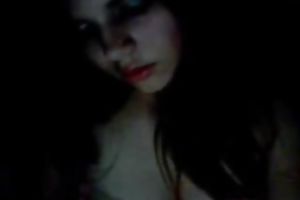 Torrid natural and indeed turning on web camera brunette hair played with bumpers