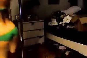 My ravishing girlfriend with nicely shaped wazoo knows how to pole dance