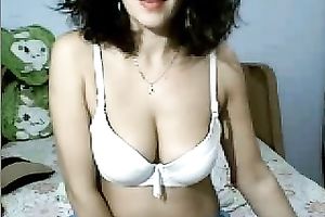 Appetizing aged slutty wife takes off her clothes on livecam