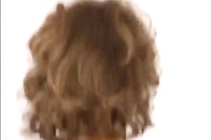 Curly haired jadish sweetheart rides large shlong of her BF greedily