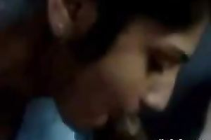 Magnificent Indian slutwife sensually blows my large brown wang