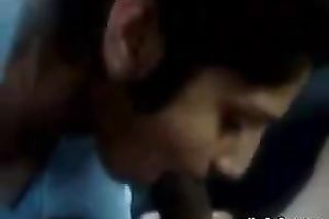 Magnificent Indian slutwife sensually blows my large brown wang