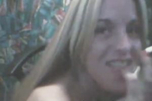 Dirty and horny golden-haired legal age teenager on the cam masturbating