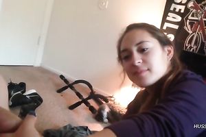 My love for this pleasant hottie grows each time I watch her suck my wang