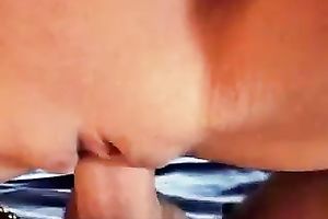 I team fuck soaking bald cum-hole of my playful GF and leave her ball cream pie