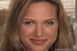 Hot blondie with diminutive merry mounds acquires drilled in missionary position