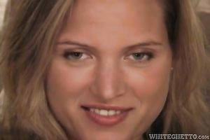 Hot blondie with diminutive merry mounds acquires drilled in missionary position