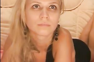 Fantastic blond legal age teenager doesn't even need to striptease to turn me on