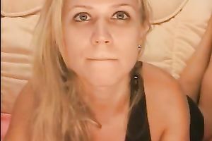 Fantastic blond legal age teenager doesn't even need to striptease to turn me on