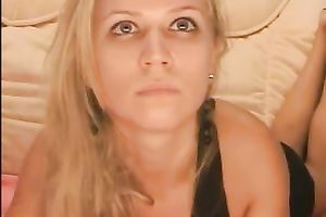 Fantastic blond legal age teenager doesn't even need to striptease to turn me on