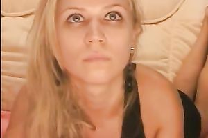 Fantastic blond legal age teenager doesn't even need to striptease to turn me on