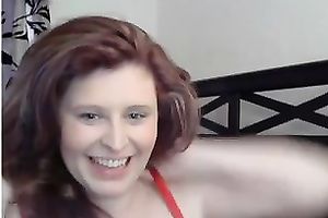 Amateur buxom nice-looking cam brunette hair brags of her astonishing boobies