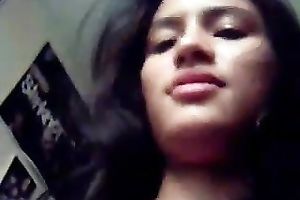 Petite Mexican sweetheart lets me in betwixt her legs lastly