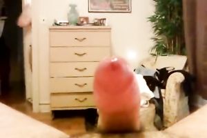 Submissive wife sucks and gets cum