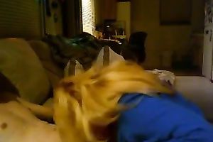 Blonde big beautiful woman sucks my weiner and doesn't want to stop