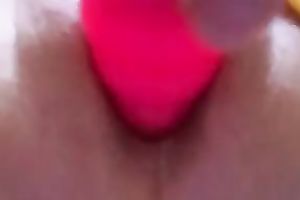 Amateur cutie of my ally flashed her soaking lovely bawdy cleft teased with toy