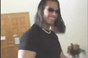 Brazen golden-haired beauty acquires her dark hole rammed in sideways position