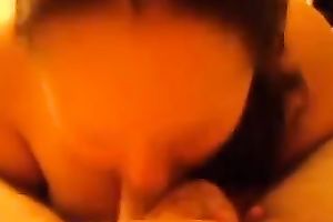 Chubby disgusting fatso of my buddy gives him a quite great BJ