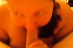 Chubby disgusting fatso of my buddy gives him a quite great BJ