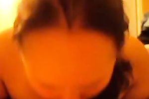 Chubby disgusting fatso of my buddy gives him a quite great BJ