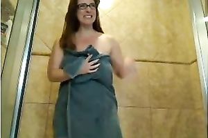 Slutty wife! Sexy curvy pawg in the shower