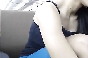 Amazing sexually excited webcam wench stripteased right in the library