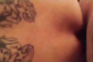 My sexy white women with tattoo on her wazoo can't live without it from behind